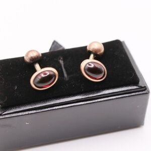 antique garnet cufflinks